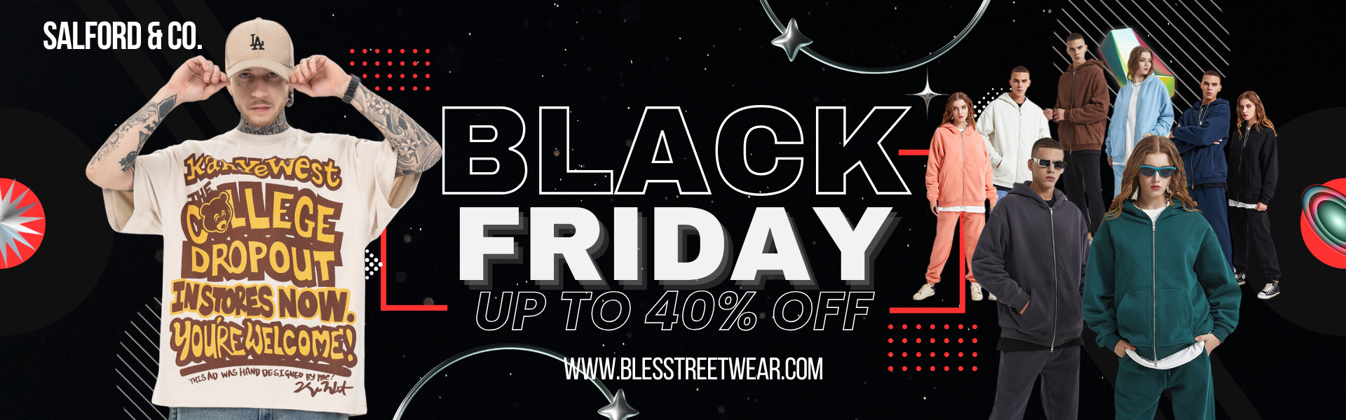 Modern Black Friday Sale Template (Poster (Paisaje)) (1920 x 600 像素)